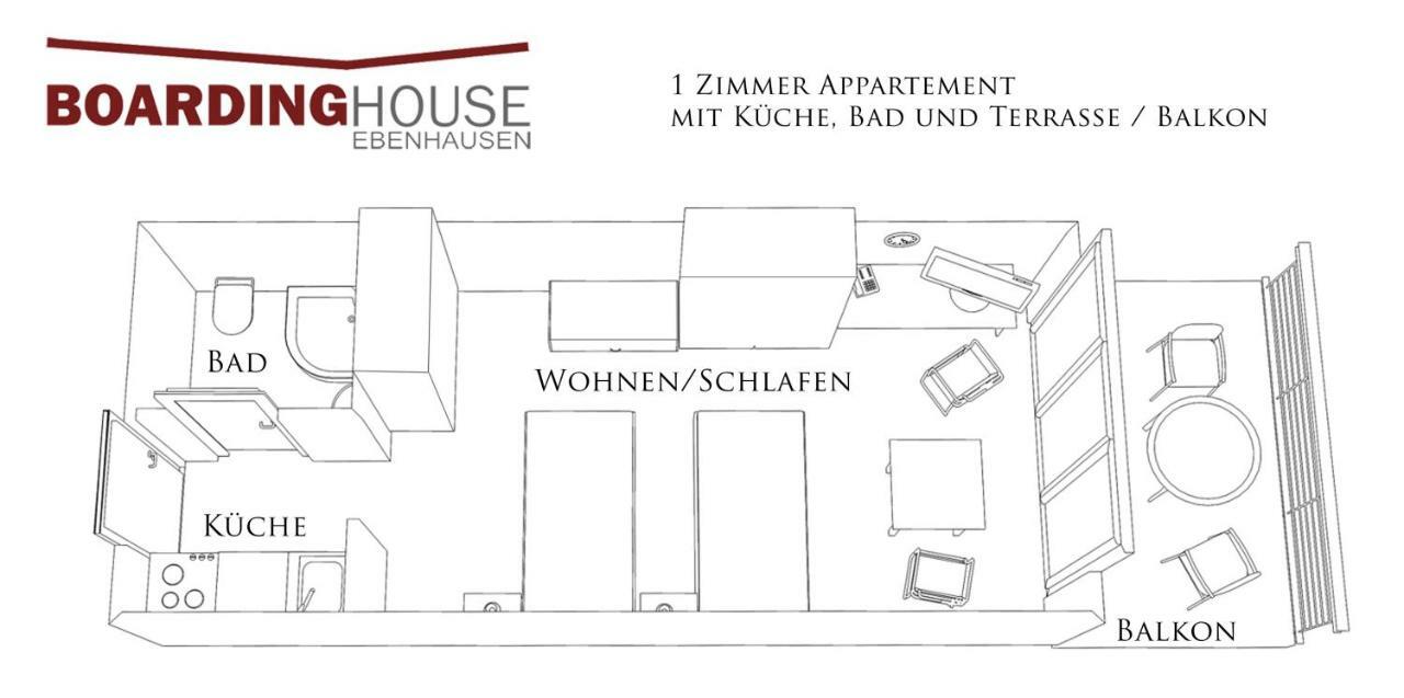 Aparthotel Boardinghouse-Ebenhausen Ebenhausen Werk Zewnętrze zdjęcie